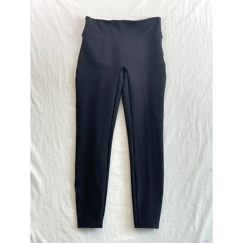 SPANX High Rise Ponte Knit Leggings Black Style 20264R - Picture 5 of 13